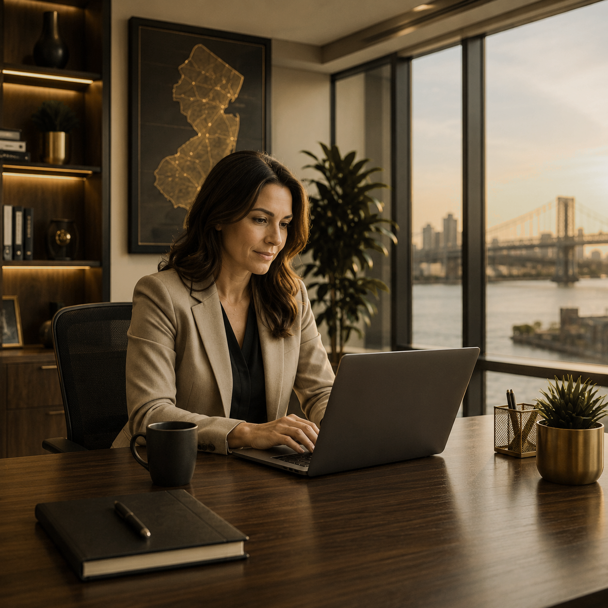 business leader working with peace of mind