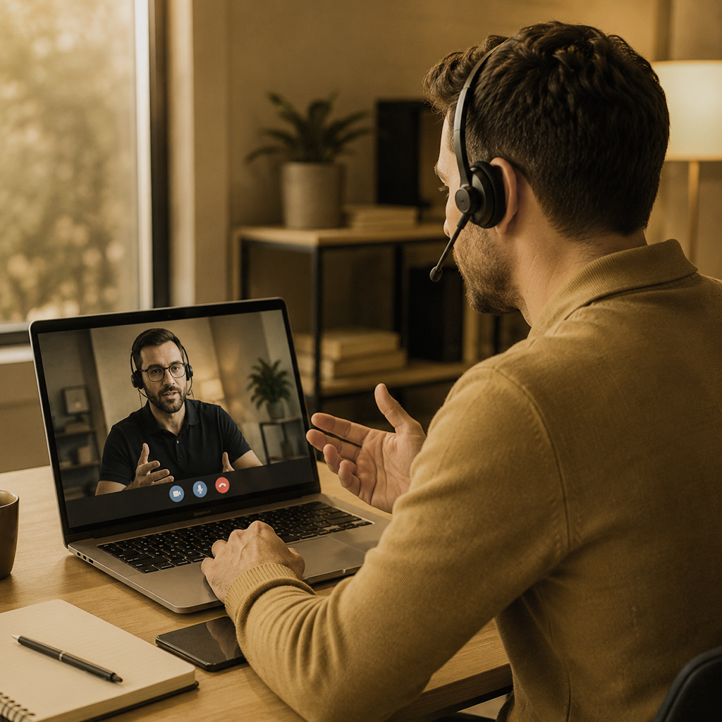 remote it technician working on computer support issue