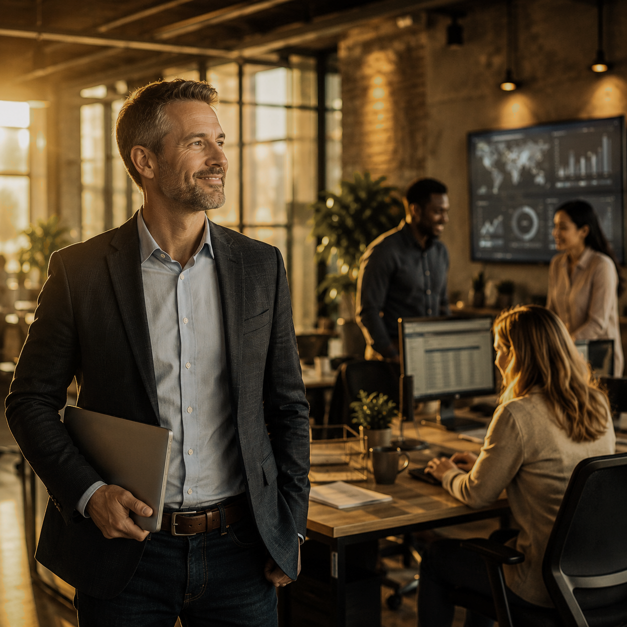 confident business leader in new jersey