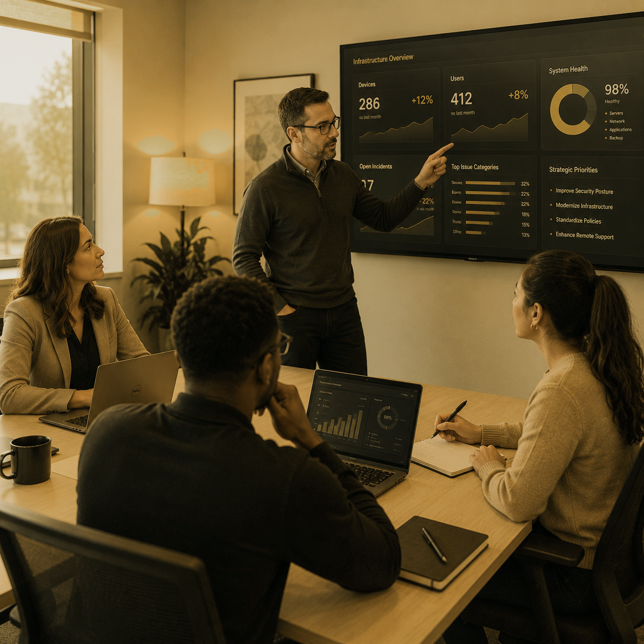 managed it roadmapping and strategy meeting