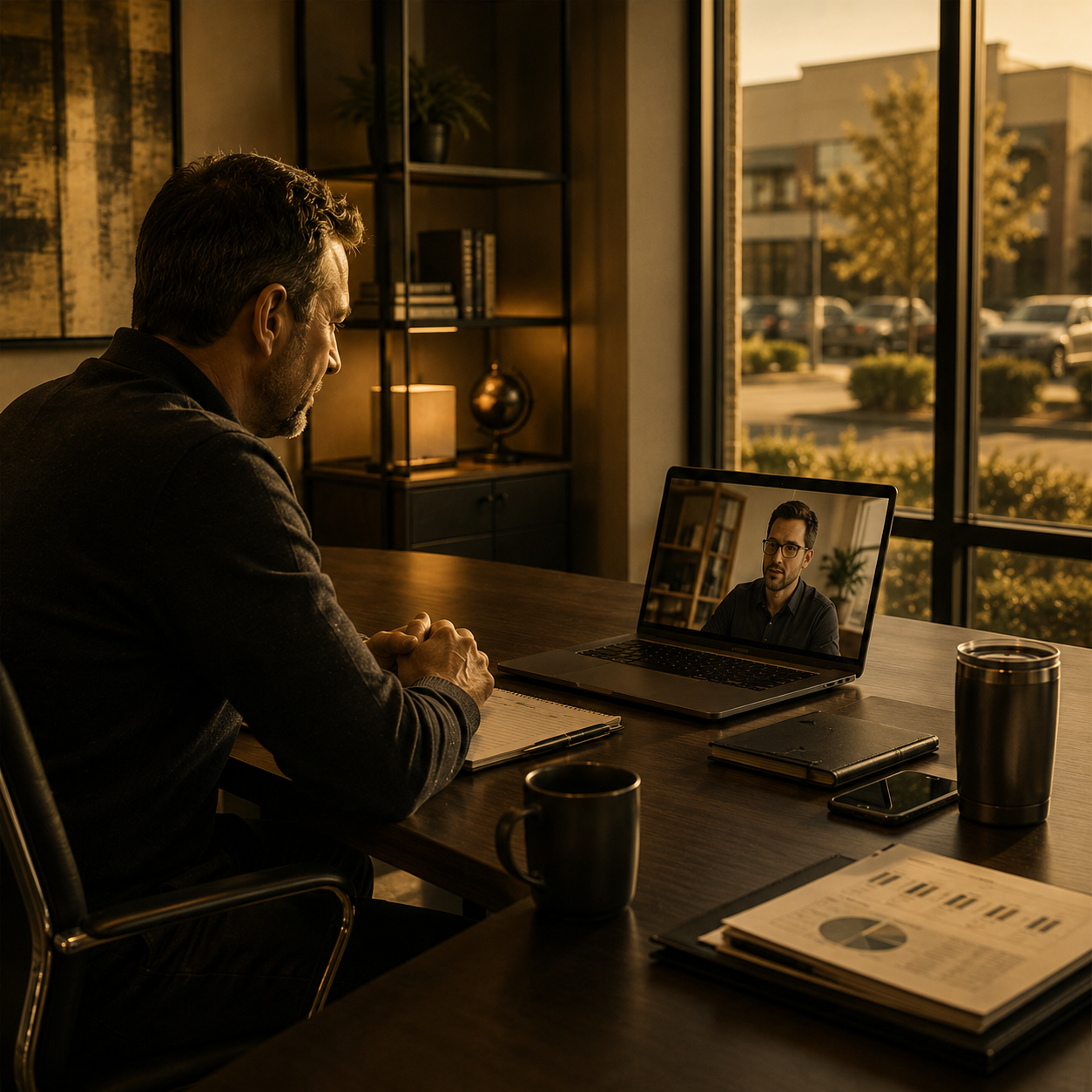 end user on a microsoft teams conference call