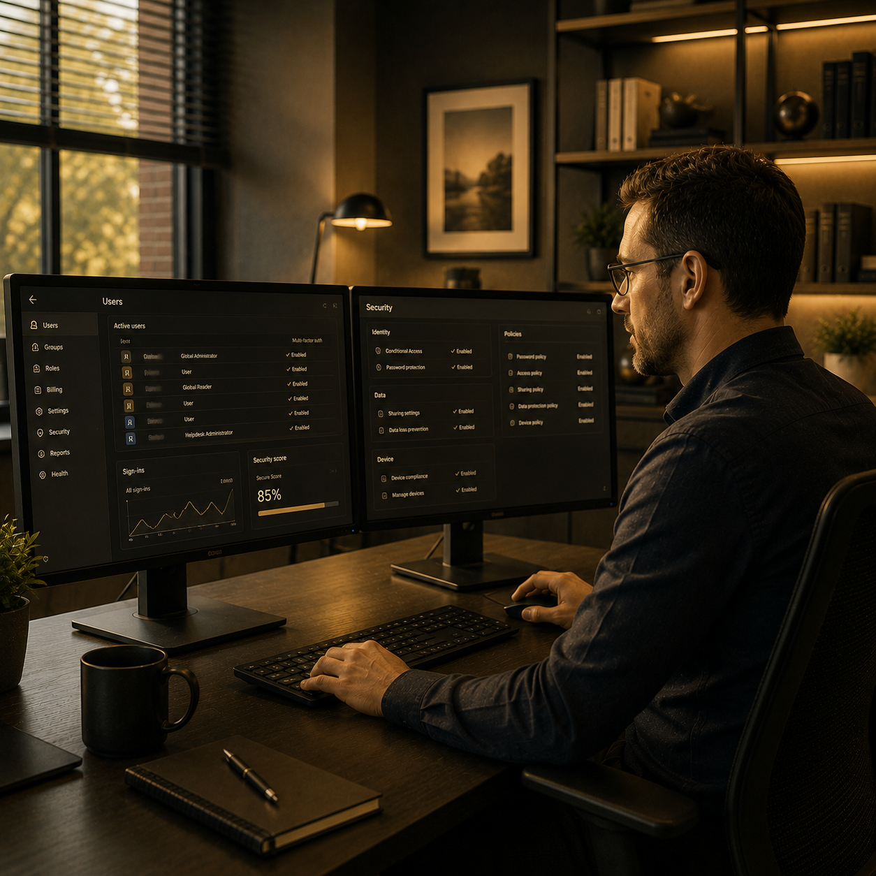 managing a microsoft 365 tenant on a workstation