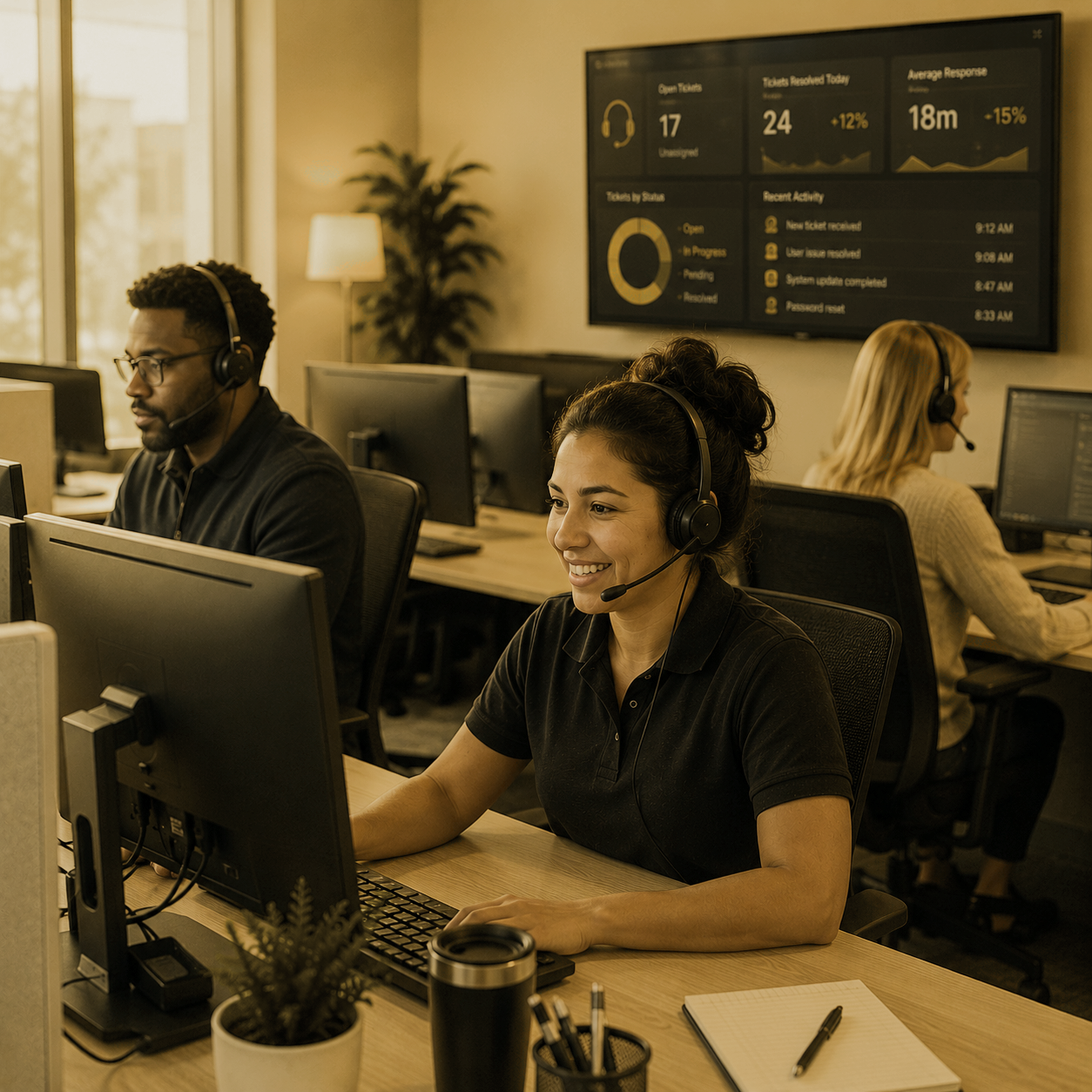support techs at an it help desk in new jersey
