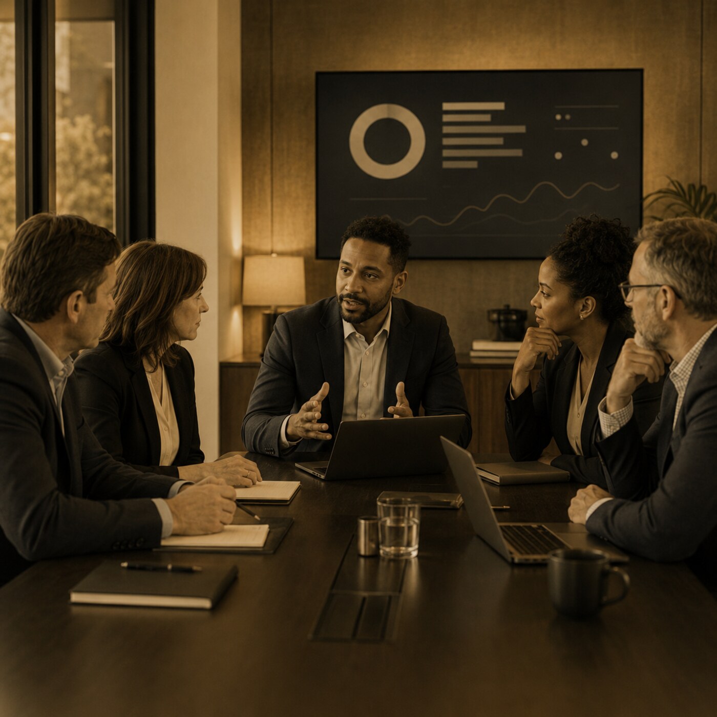 Business leaders reviewing IT support and operations priorities