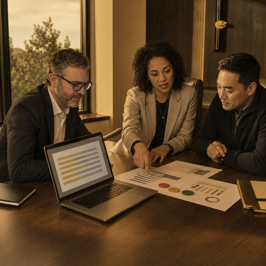 Business team prioritizing cloud cost reduction actions