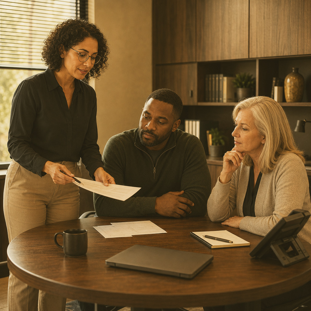 Cloud migration cutover updates meeting for a New Jersey business