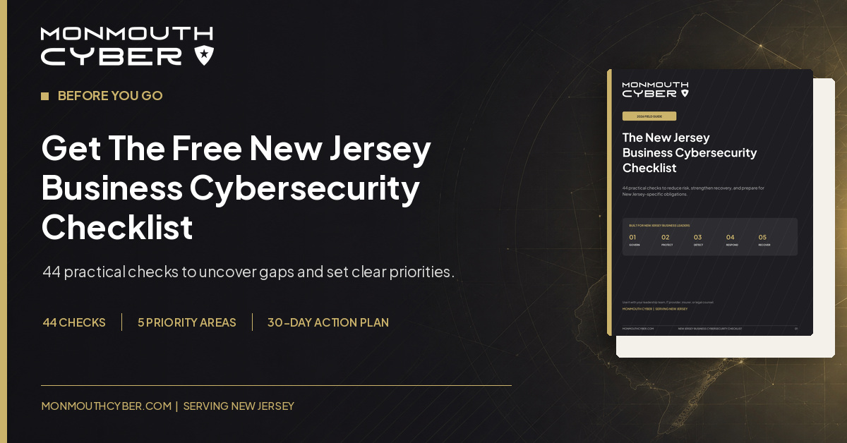 cybersecurity checklist exit intent graphic