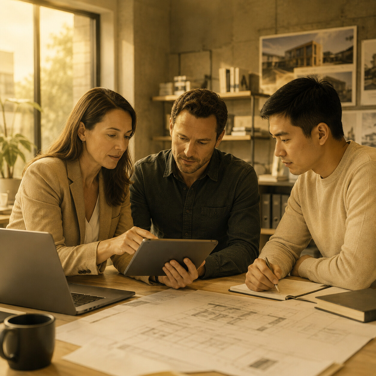 New Jersey business team reviewing the cloud tools used across their organization